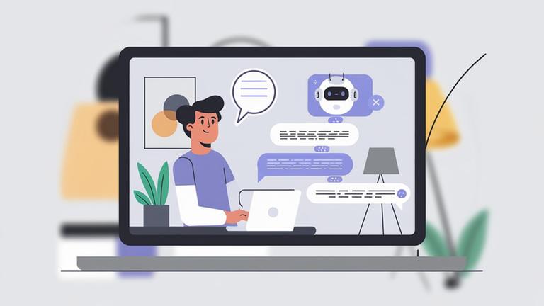 KI-Chatbot (Dieses Bild wurde mit Künstlicher Intelligenz erstellt)