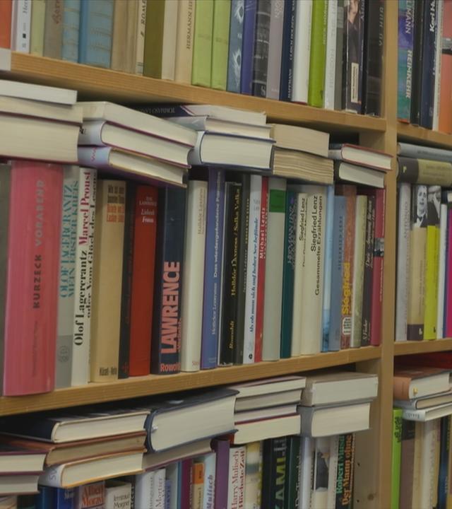 Viele Bücher in einem Regal