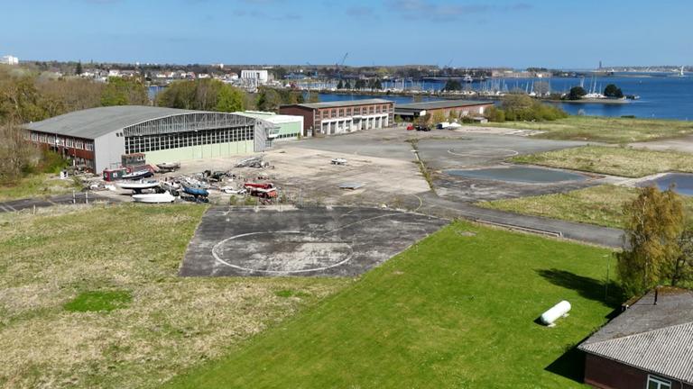 Gelände in Kiel Holtenau.