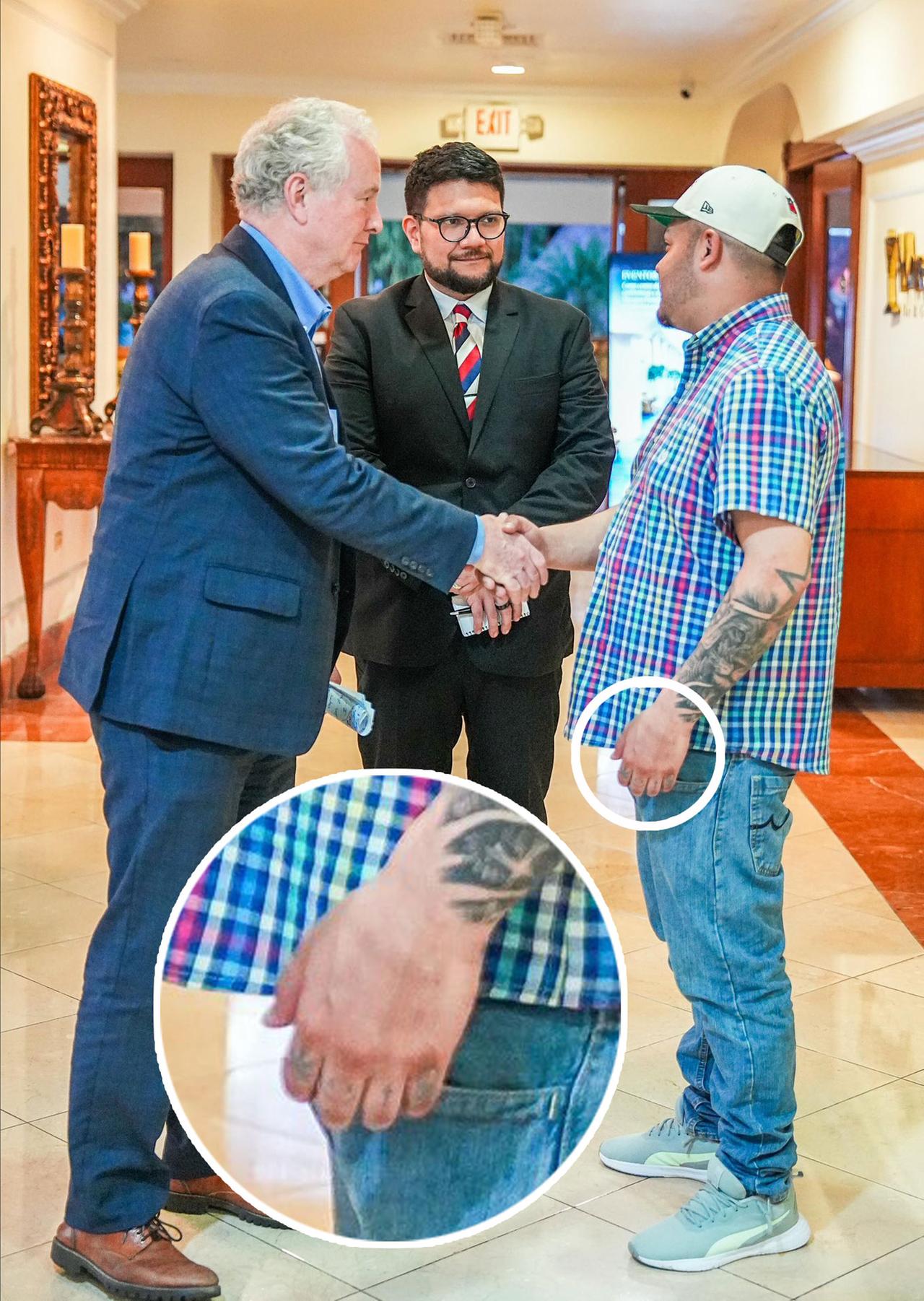 Nahaufnahme der Hand von Kilmar Abrego Garcia