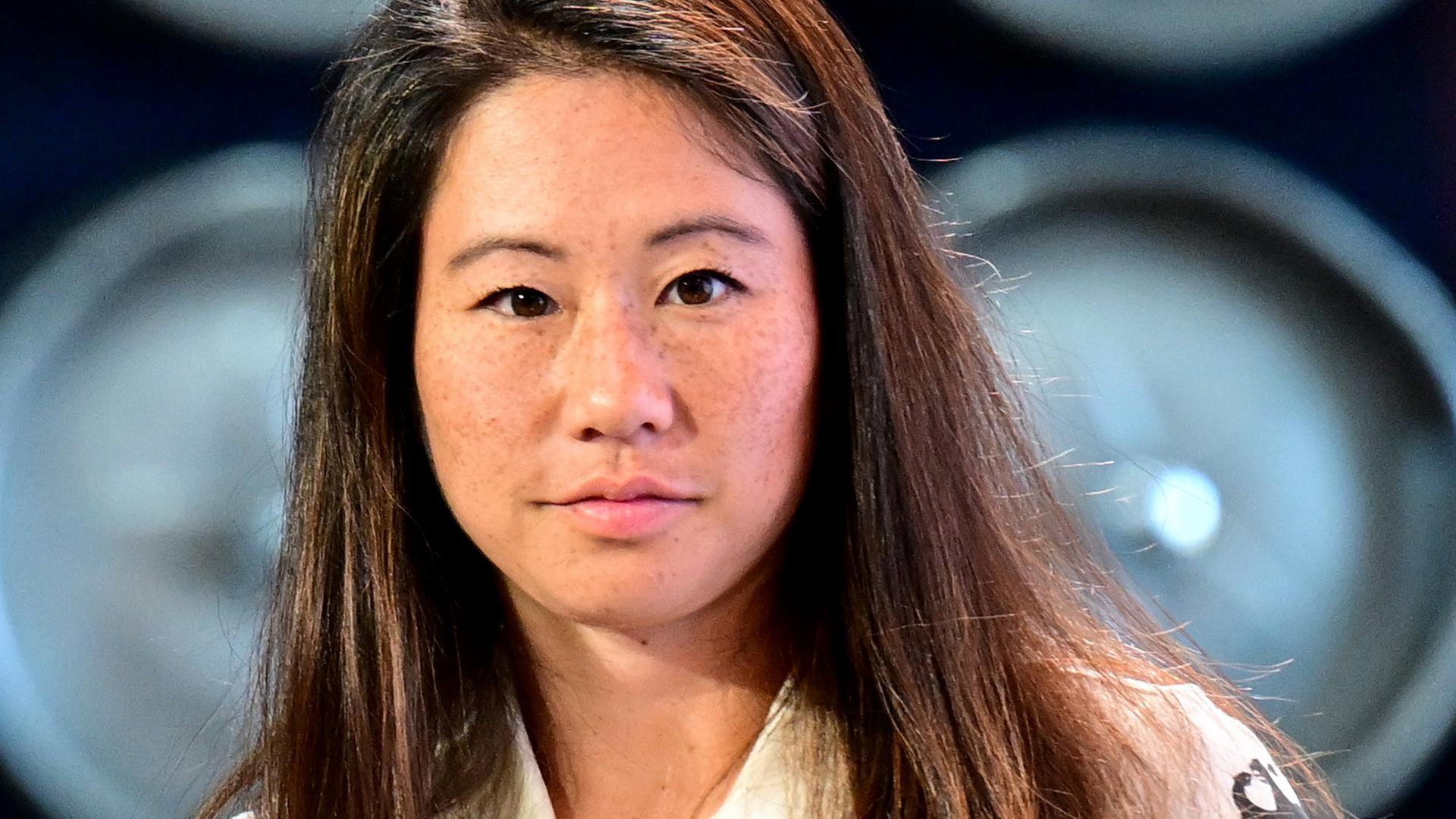 Olympia, Paris 2024: Die ehemalige Turnerin Kim Bui bei der Abschluss-Pressekonferenz der deutschen Mannschaft.