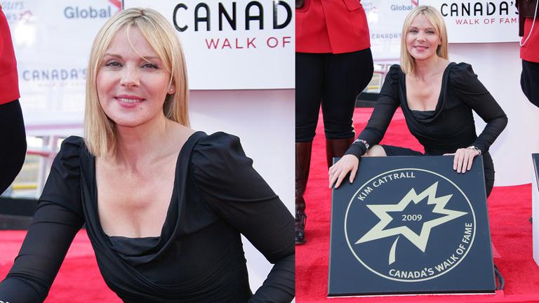 Kim Cattrall 2009 bei der Verleihung ihres Sterns auf dem kanadischen Walk of Fame in Toronto.