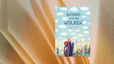 Auf dem Cover des Kinderbuches sieht man die Illustration eines Eichhörnchens, welches auf einem Baumstumpf sitzt und in den Himmel schaut.