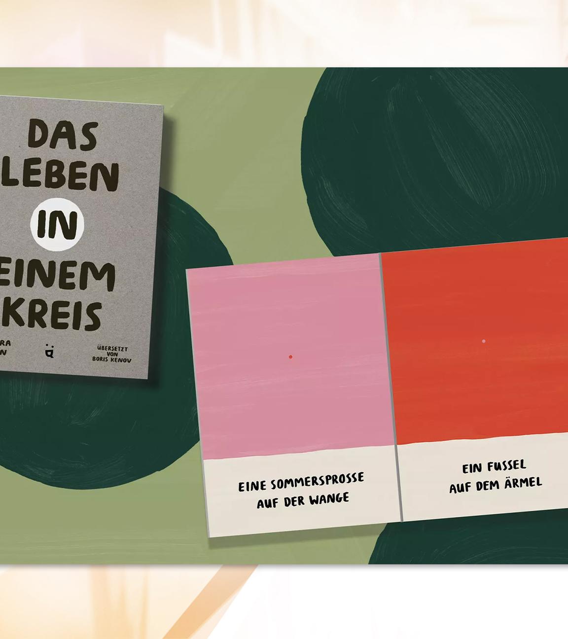 Man sieht die Illustration des Buchcovers und Seiten aus dem Kinderbuch.