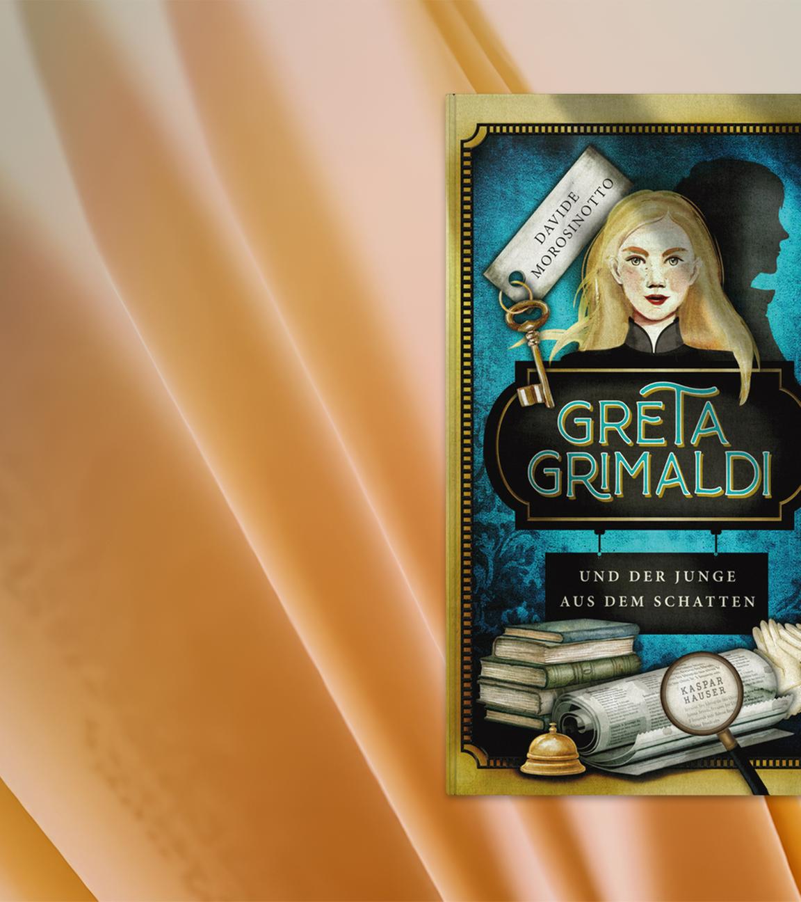 Auf dem Cover des Jugendbuches sieht man ein blondes Mädchen und mystische Gegenstände.