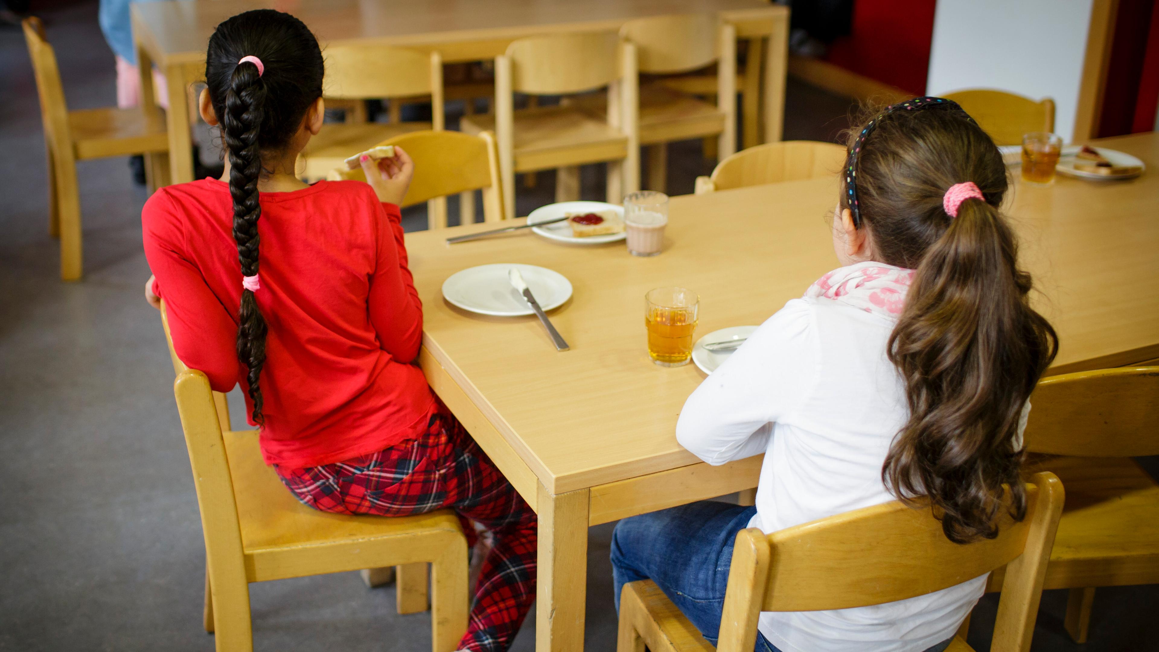 Frühstück in einer Grundschule
