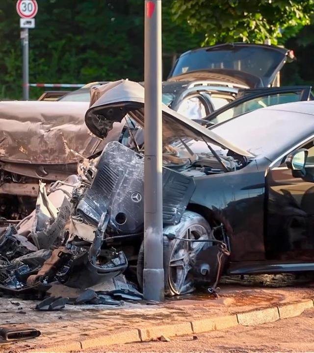 Kioskraub endet in einem schweren Verkehrsunfall