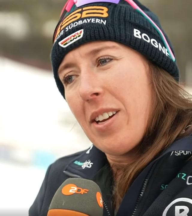 DSV-Skirennläuferin Kira Weidle-Winkelmann im Interview nach dem Abfahrtsfinale in Kvitfjell