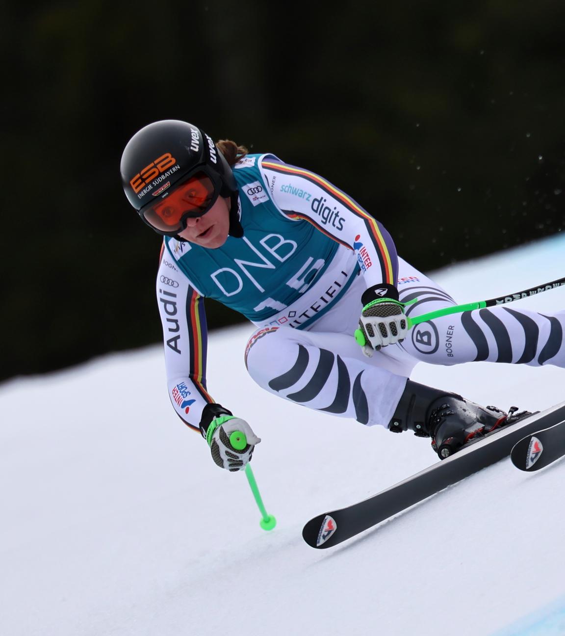 Kira Weidle-Winkelmann (Deutschland) in Aktion. 