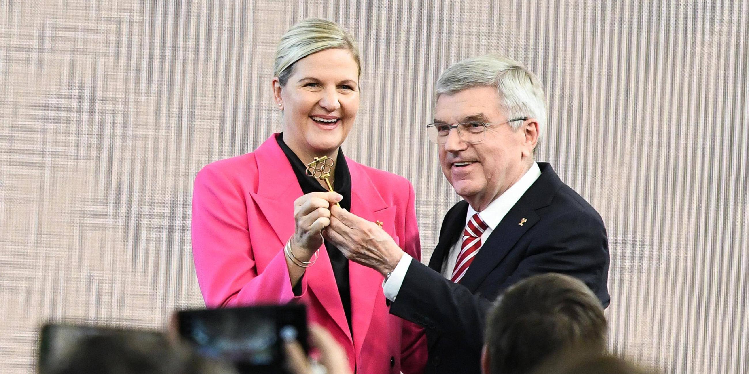 Kirsty Coventry und Thomas Bach