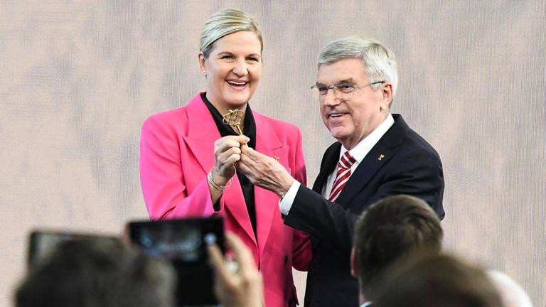 Kirsty Coventry und Thomas Bach
