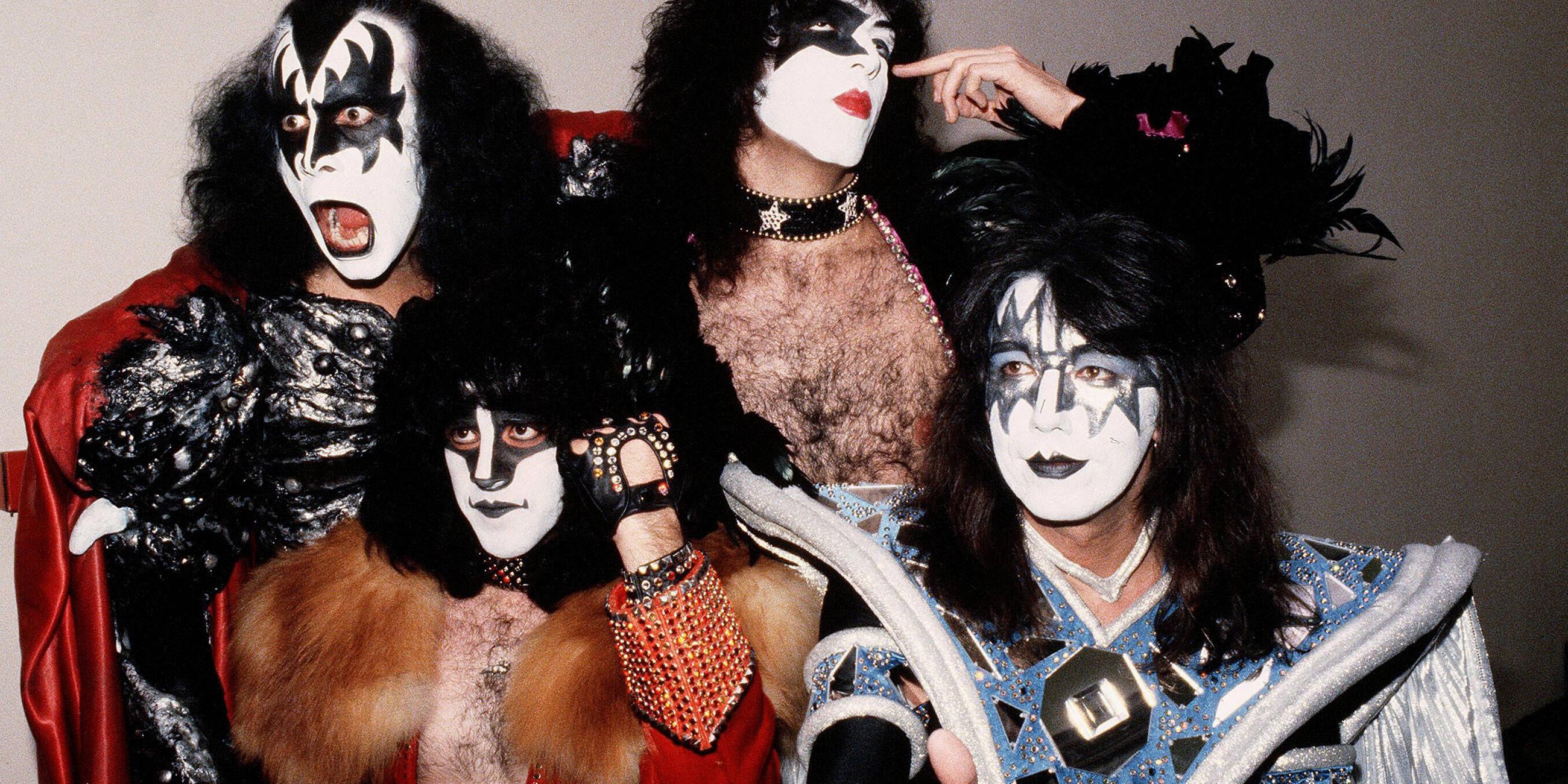 Archiv: Gene Simmons, Paul Stanley, Peter Criss & Paul Ace Frehley, Kiss Rock Group 01.06.1975