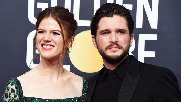 Kit Harington und Rose Leslie auf dem roten Teppich 2020 bei den Golden Globe Awards in Los Angeles