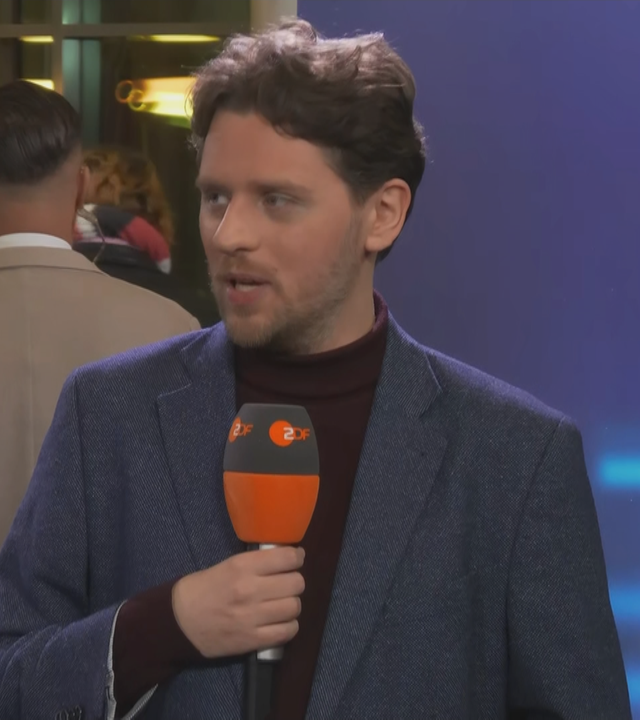 Niels Metzger bei ZDFheute live. 