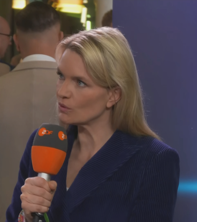 Sarah Tacke bei ZDFheute live. 