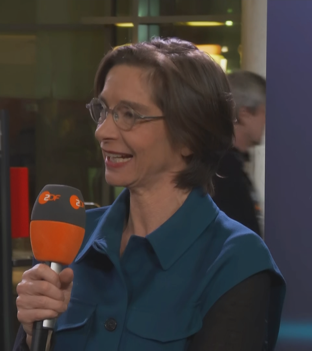 Diana Zimmermann bei ZDFheute live. 