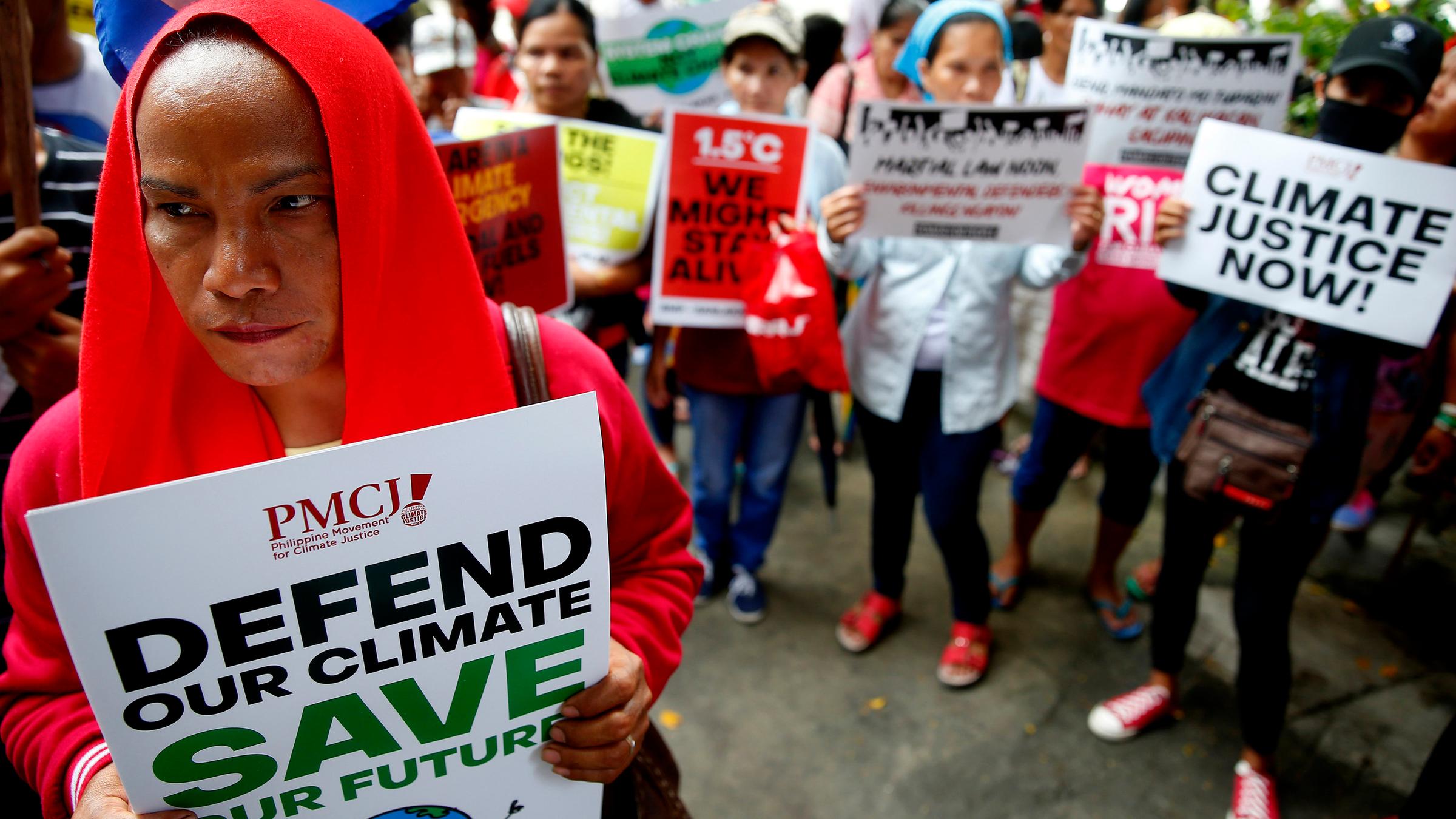 Klima-Proteste auf den Philippinen