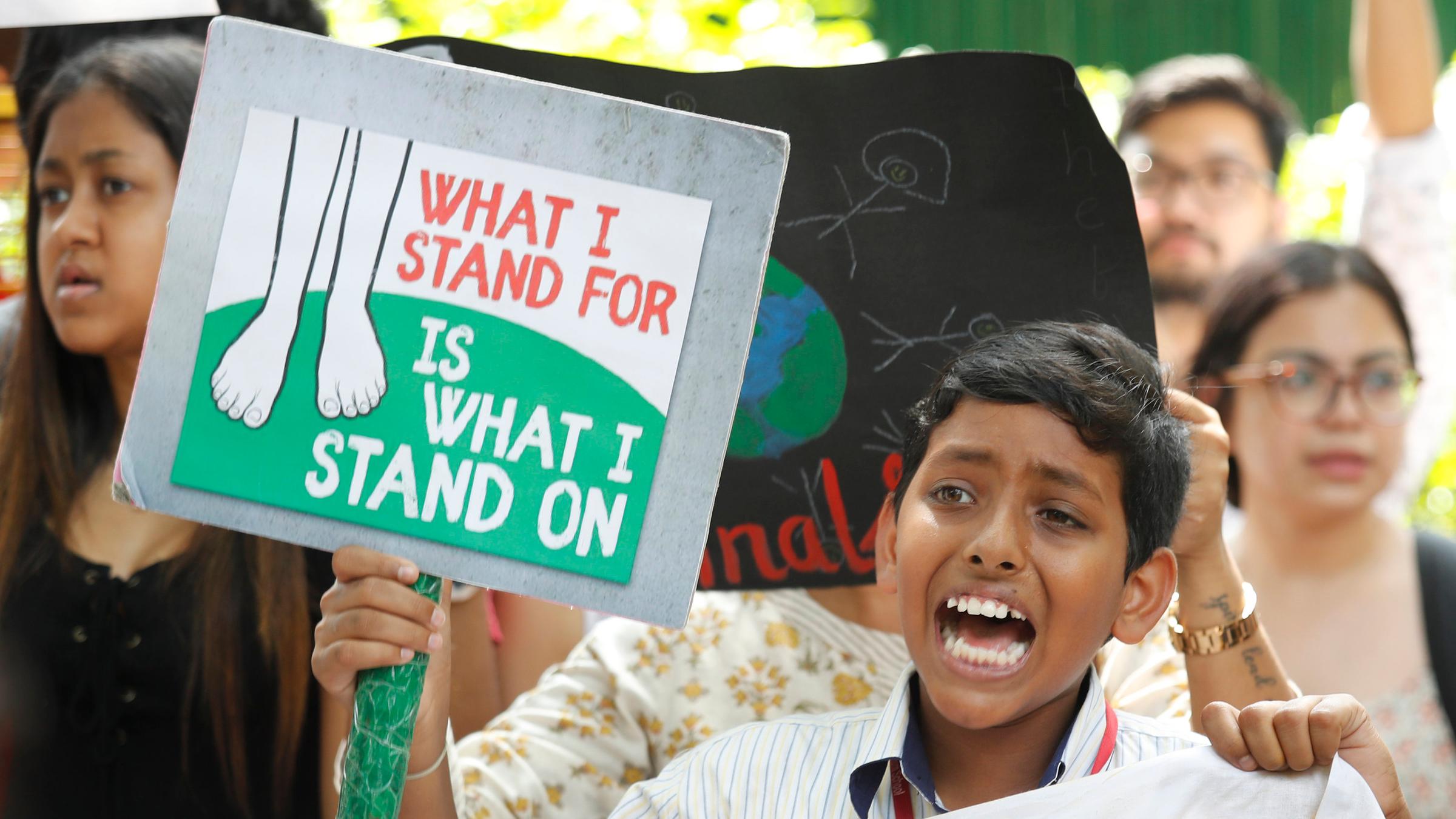 Klima-Proteste in Indien