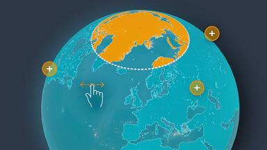 Globus als Vorschaubild für die 3D-Story "Wie der Klimawandel die Erde verändert"