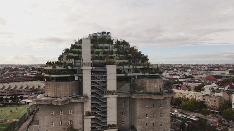 Grüner Bunker in Hamburg