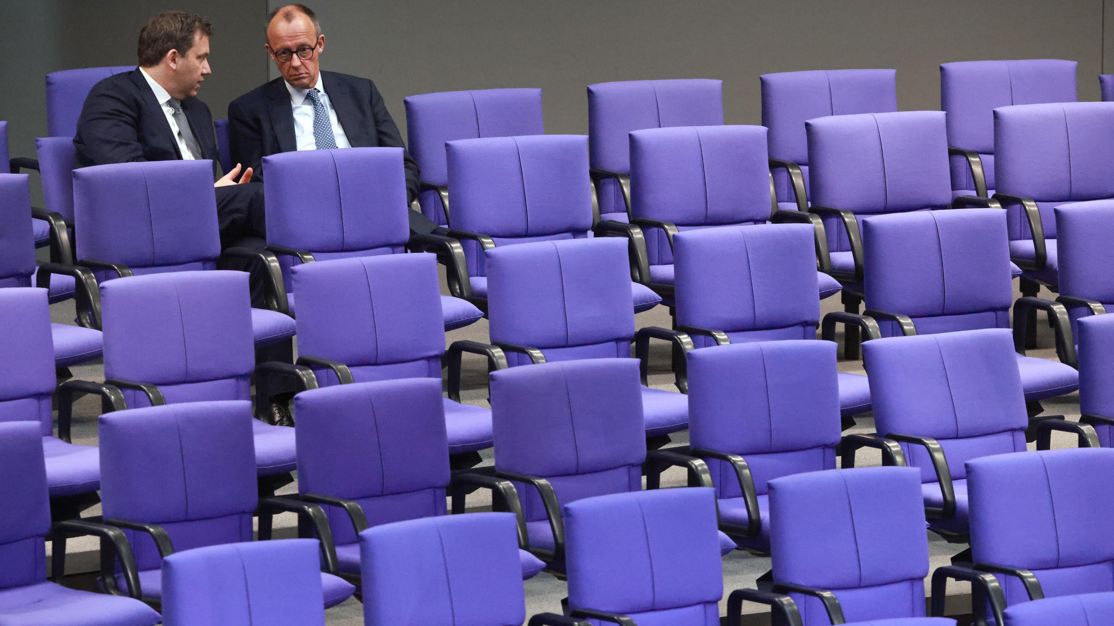Lars Klingbeil und Friedrich Merz
