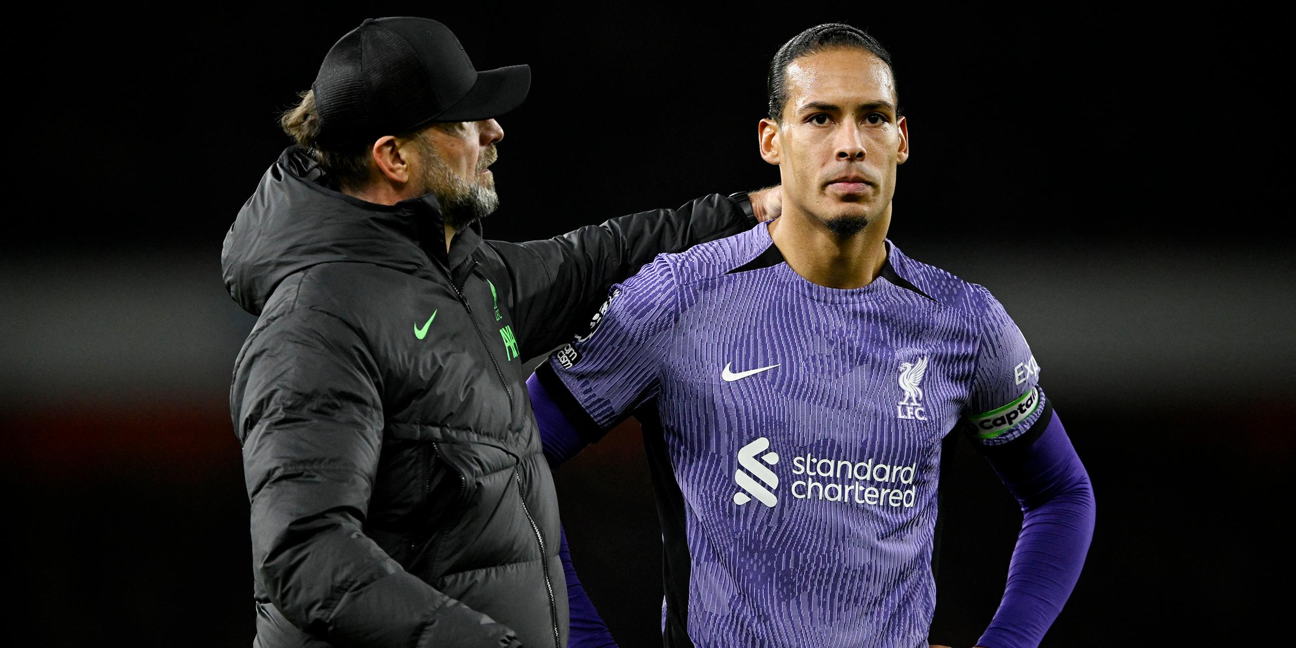 Jürgen Klopp tröstet Virgil van Dijk