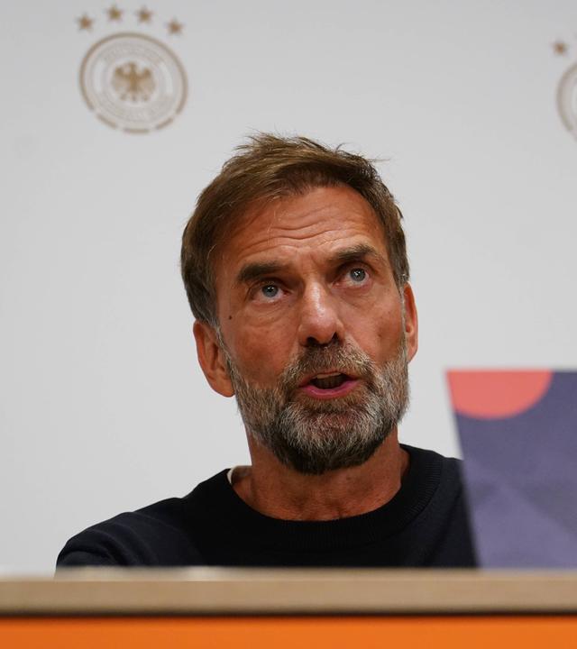 Fußball-Bundestrainer Jürgen Klopp vor dem Spiel gegen die Niederlande