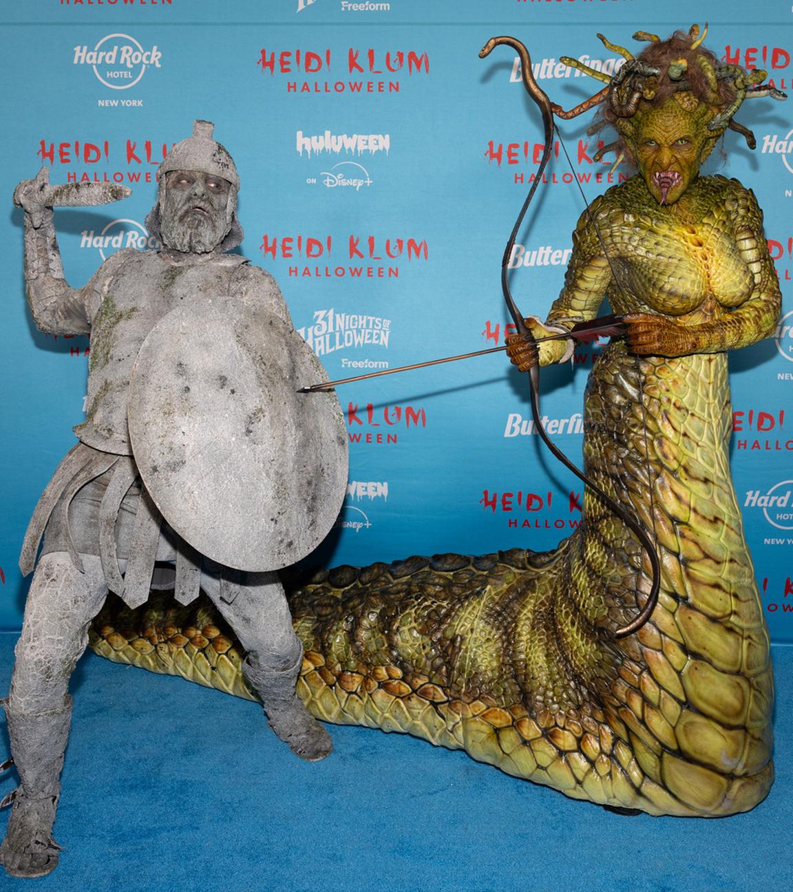  Tom Kaulitz (l) und Heidi Klum besuchen die 24. jährliche Halloween-Party von Heidi Klum im Hard Rock Hotel New York am 01.11.2025