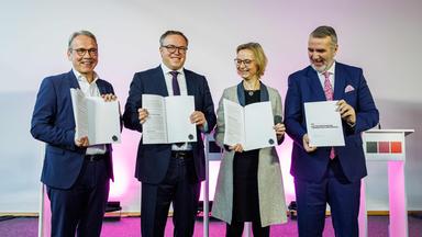 Georg Maier, Mario Voigt, Katja Wolf und Steffen Schütz
