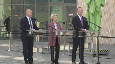 Spitzenpolitiker der CDU bei einer Pressekonferenz