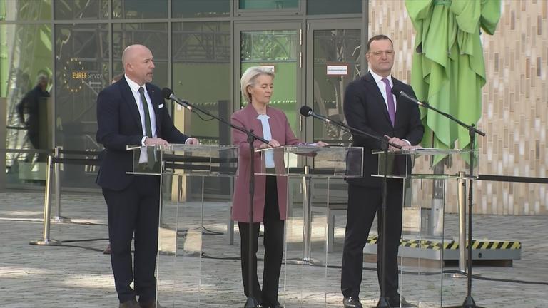 Spitzenpolitiker der CDU bei einer Pressekonferenz