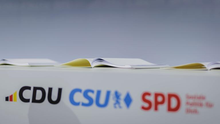 Koalitionsvertrag zwischen SPD, CDU und CSU in Berlin