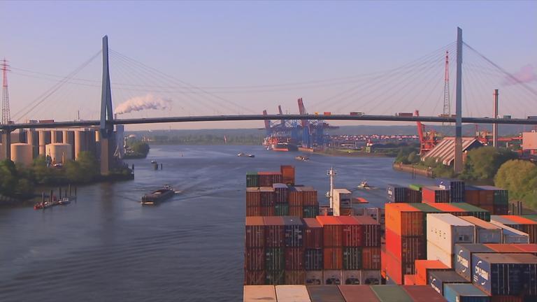 Köhlbrandbrücke in Hamburg