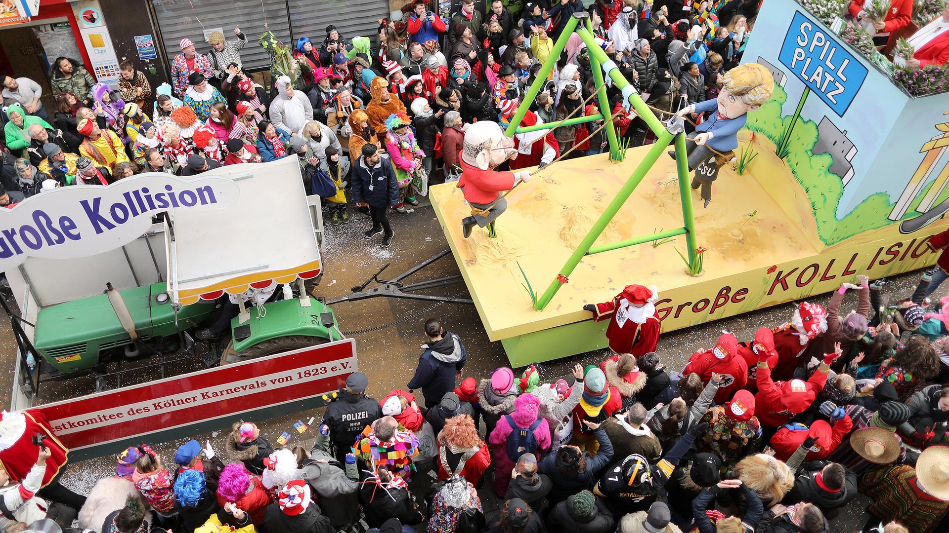 Rosenmontag am Rhein: Köln