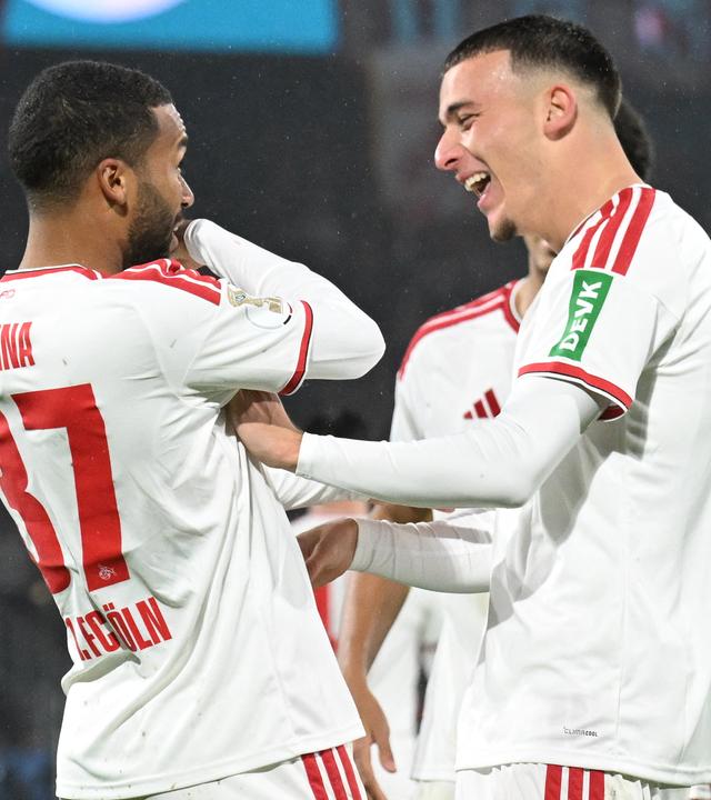  Linton Maina (1. FC Köln) und Saïd El Mala (1. FC Köln).