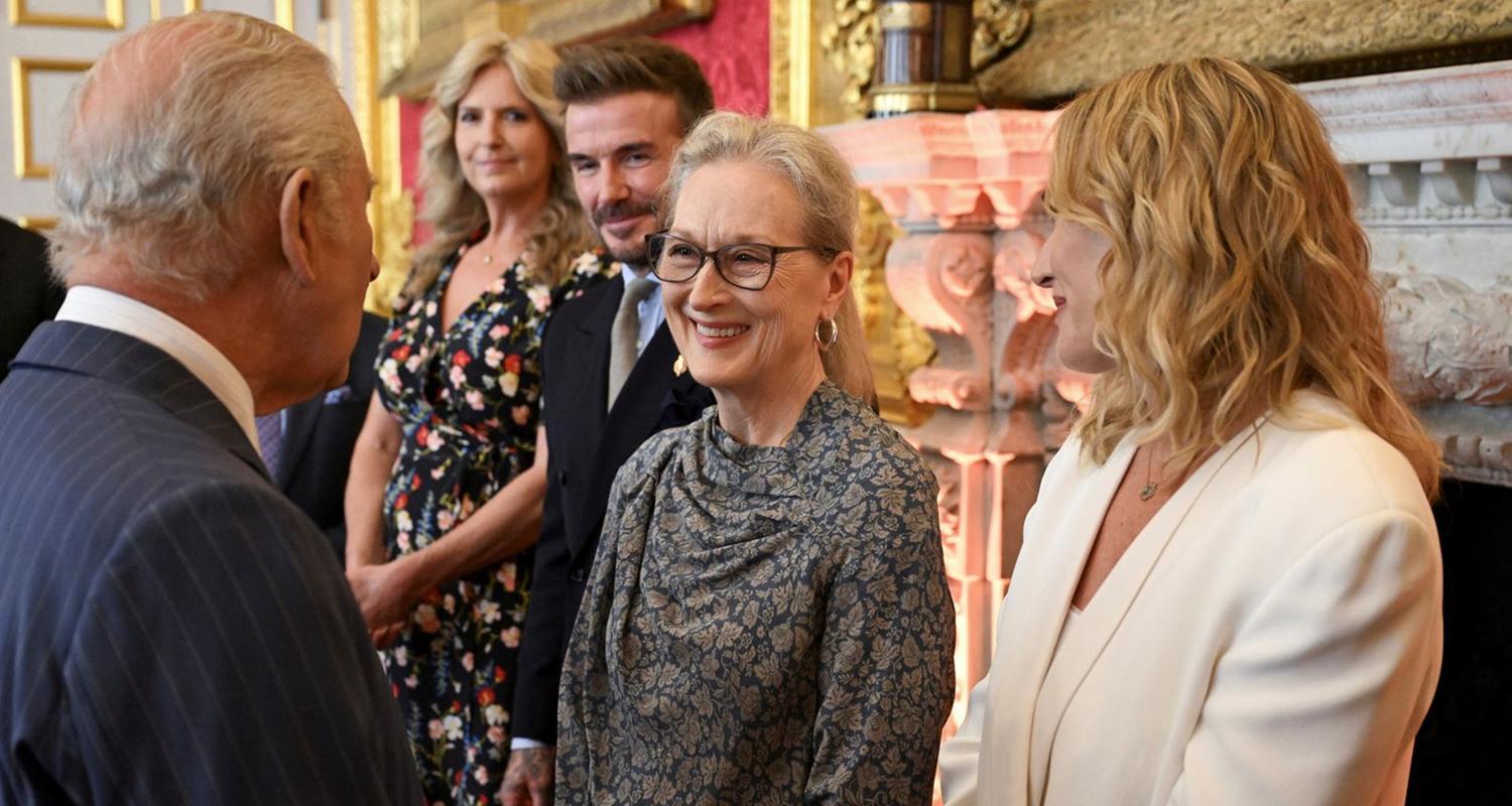 König Charles empfängt Meryl Streep, Kate Winslet und David Beckham bei King's Foundation Awards