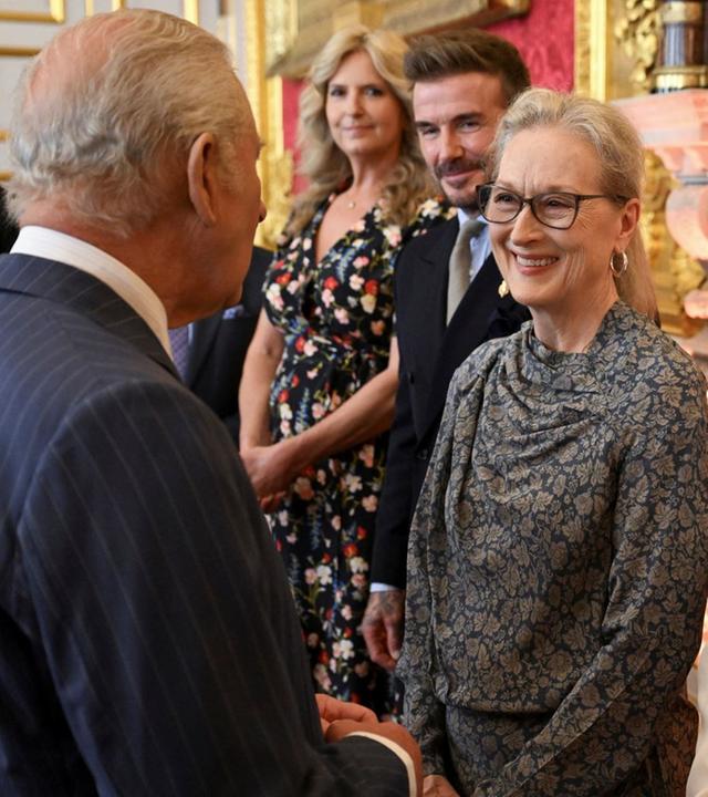 König Charles empfängt Meryl Streep, Kate Winslet und David Beckham bei King's Foundation Awards