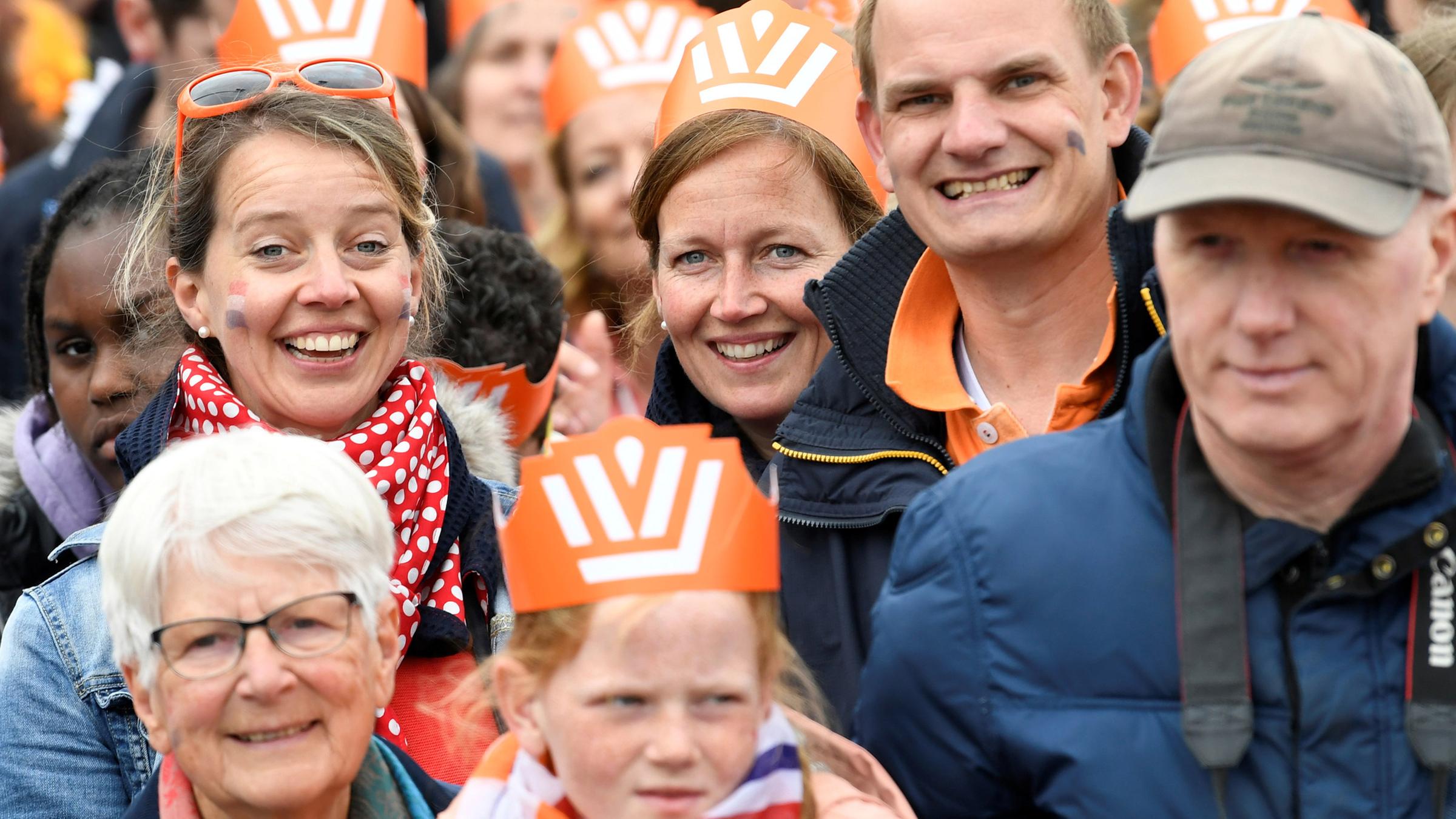 Lächelnde Zuschauer am 27.04.2019 in Amersfoort