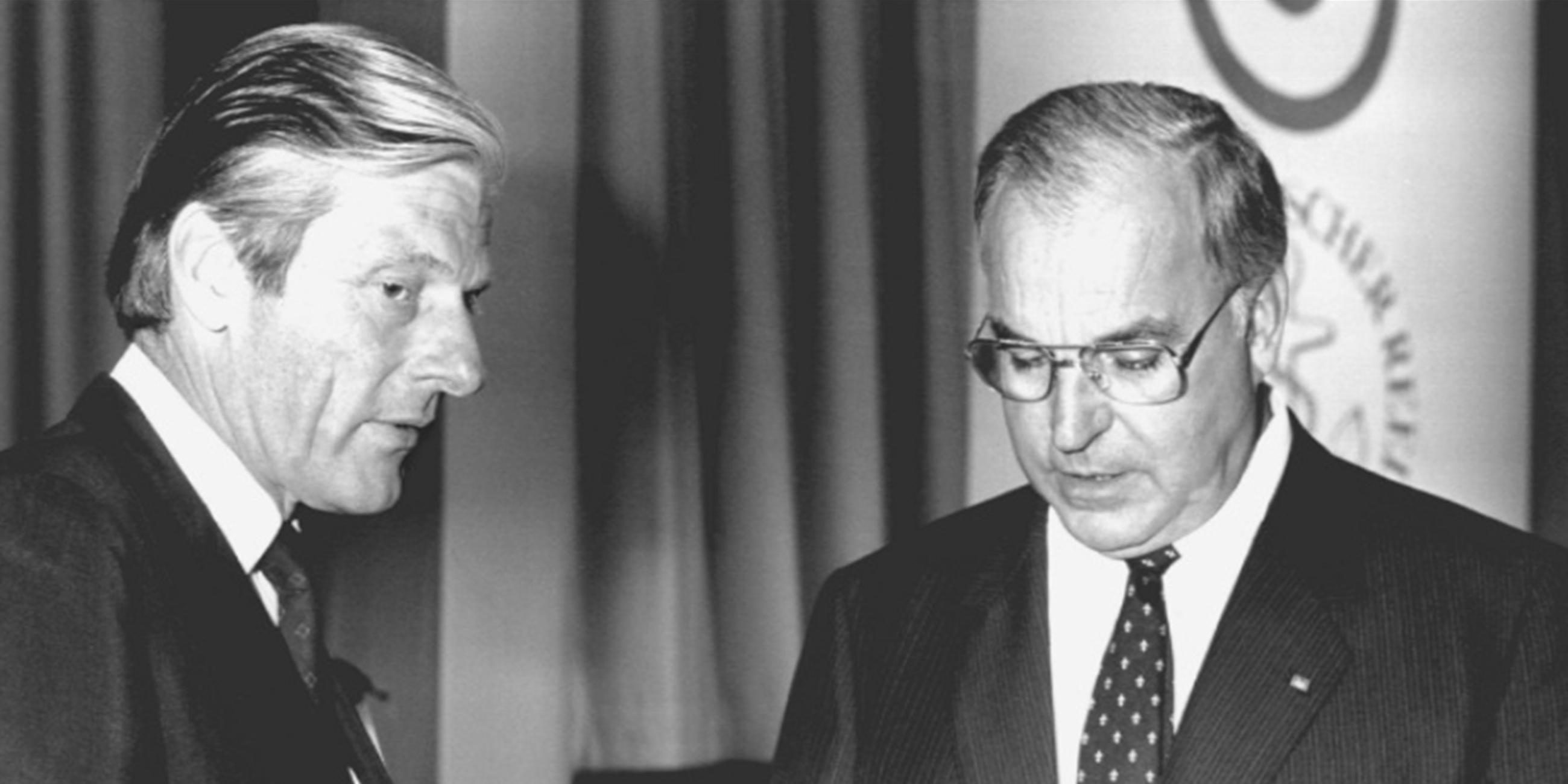 Helmut Kohl und Walter Leisler Kiep, der frühere Schatzmeister der CDU.