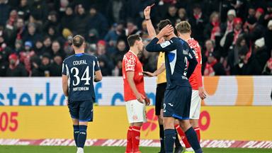 Dominik Kohr sieht im Spiel gegen Hoffenheim die Rote Karte