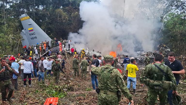 Several dear, scores injured in a military plane crash in Colombia