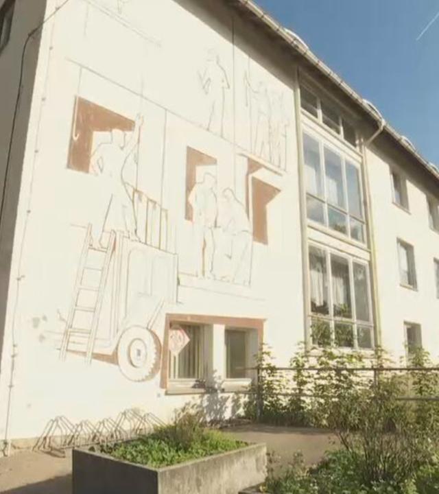 Renovierungsbedürftige Schule in Suhl
