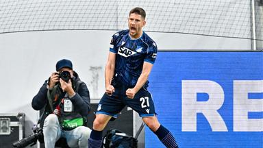 Hoffenheims Andrej Kramaric bejubelt seinen Führungstreffer gegen Lyon