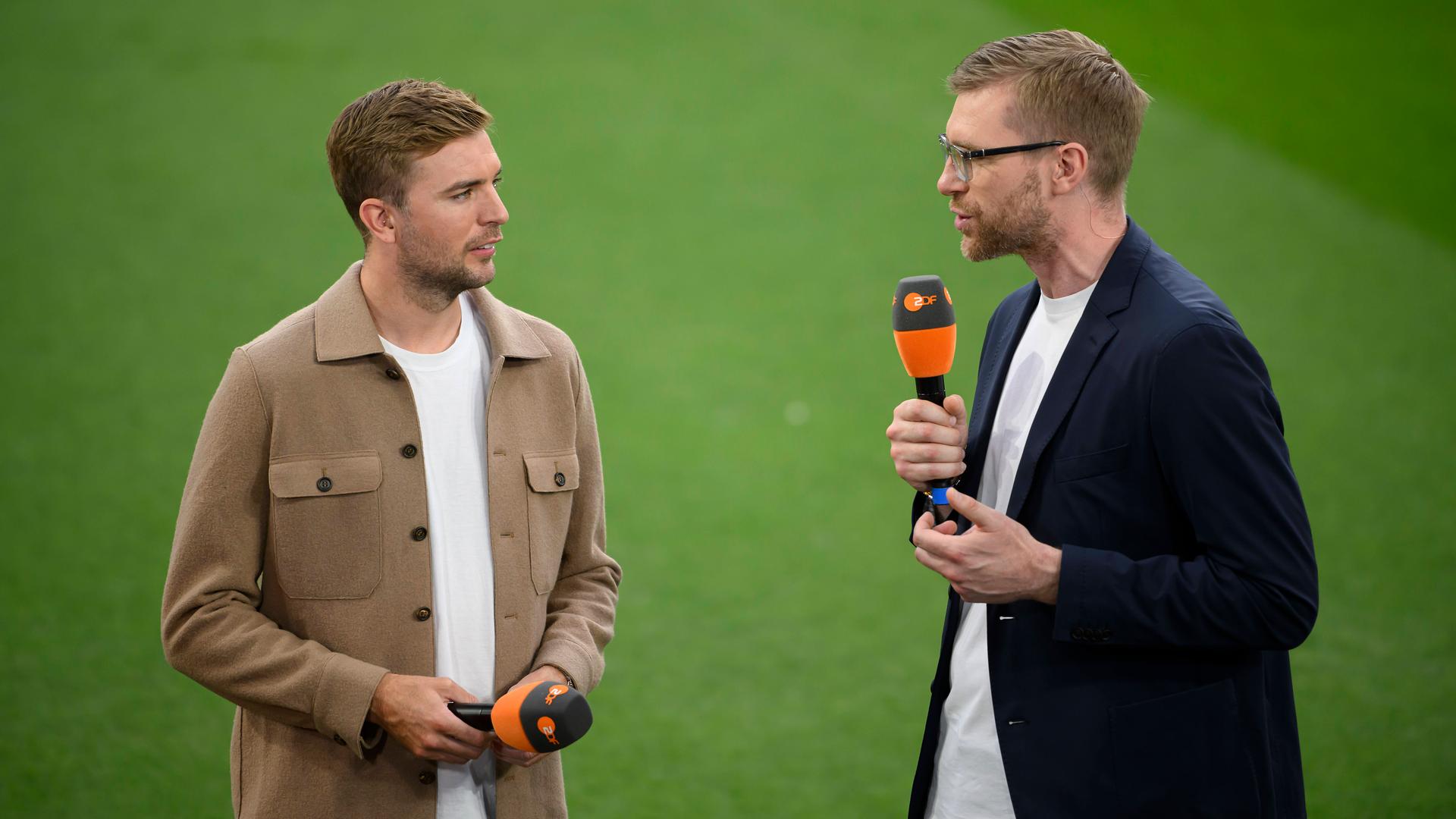 Christph Kramer und Per Mertesacker, ZDF-TV-Experten
