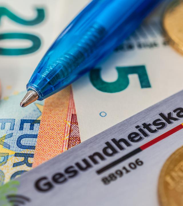 Gesundheitskarte und Geld