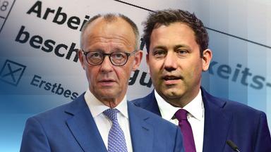 Auf dem Bild sind Friedrich Merz und Lars Klingbeil zu sehen.
