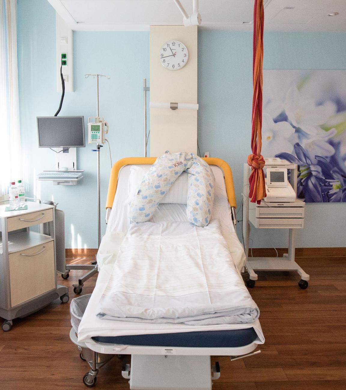 Kreißsaal in einer Hamburger Klinik