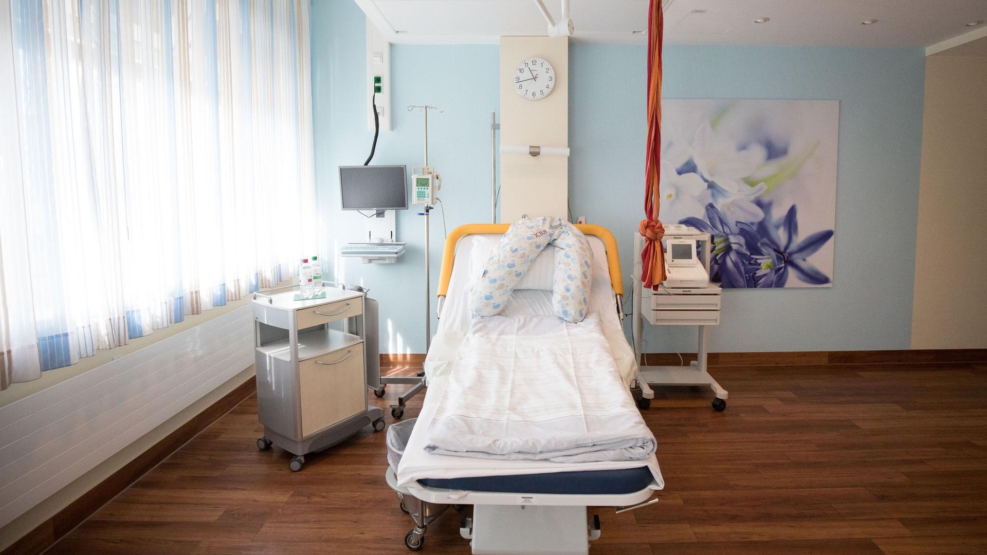 Kreißsaal in einer Hamburger Klinik