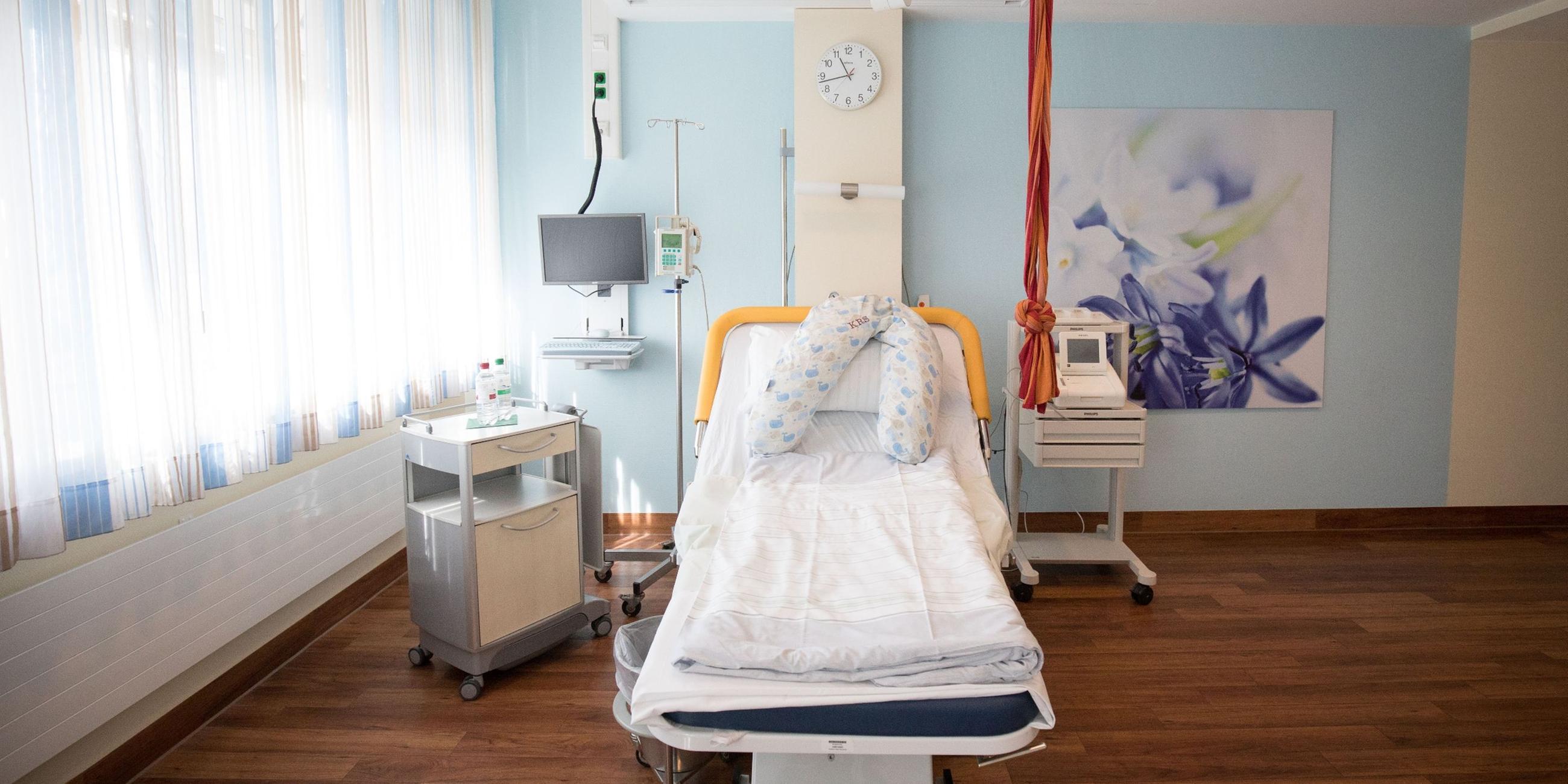 Kreißsaal in einer Hamburger Klinik