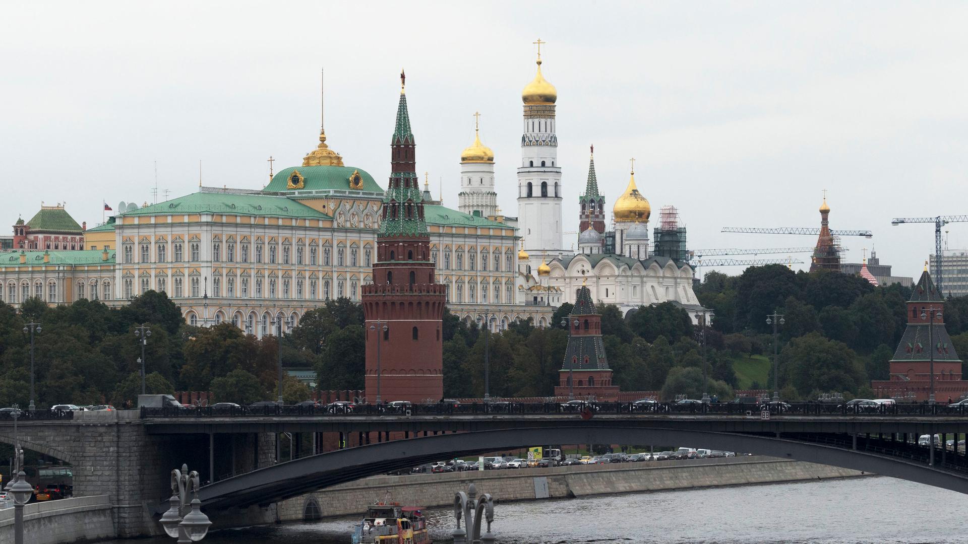 Blick auf den Kreml in der russischen Hauptstadt Moskau
